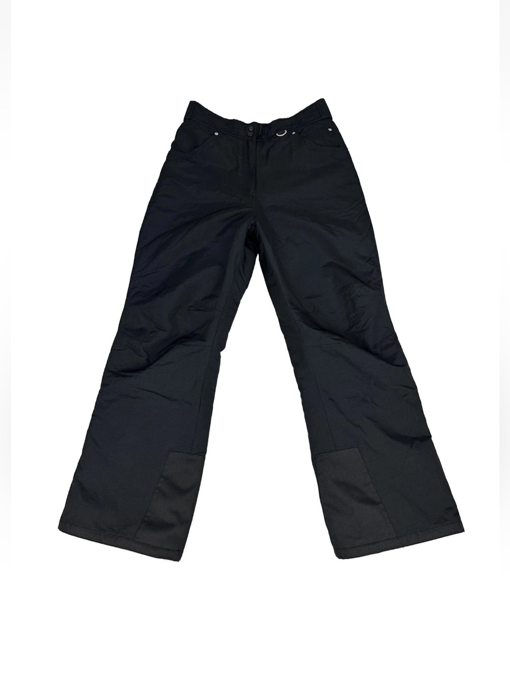 Slalom Snow Pants Womens Medium Black Insulated Ski Straight Leg Elastic Waist